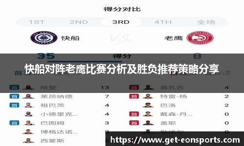 快船对阵老鹰比赛分析及胜负推荐策略分享